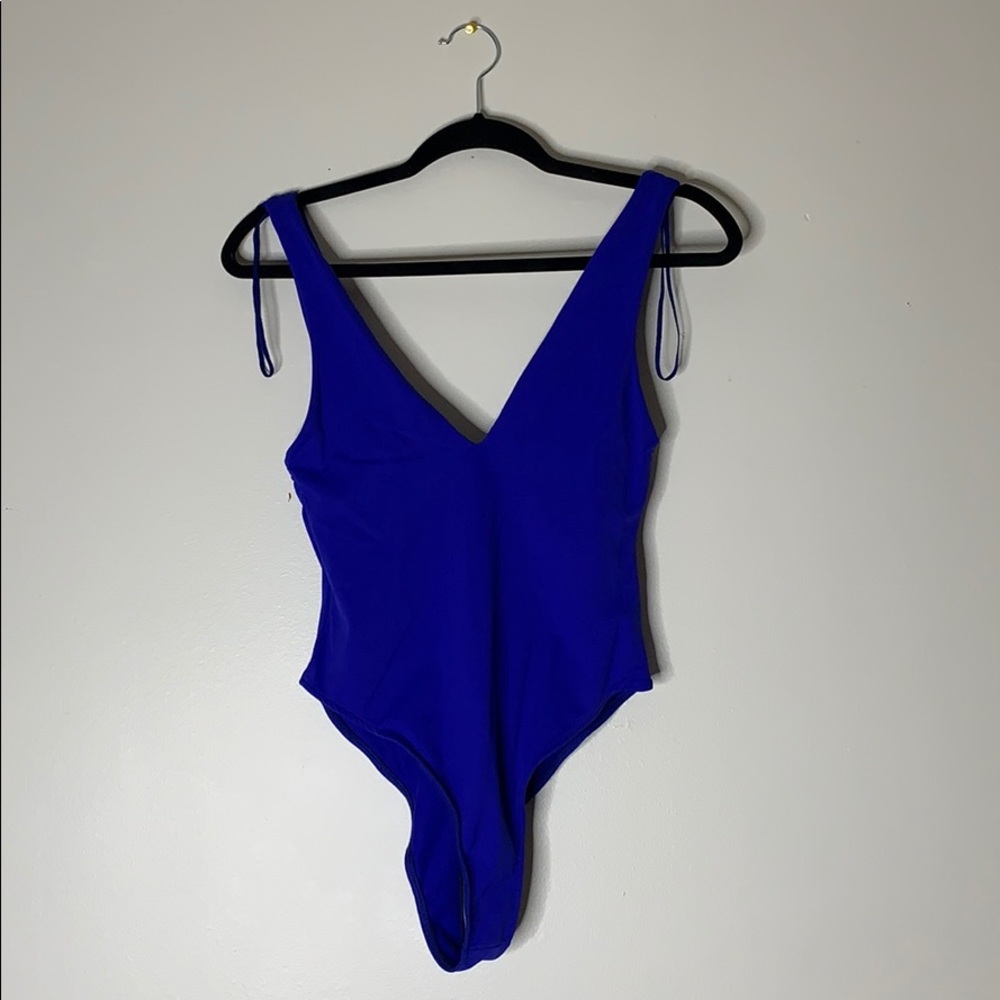 Blue bodysuit